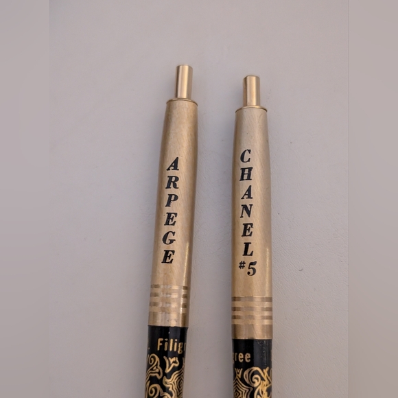 Vintage Chanel No. 5 & Arpege 14kt. Perfumed Writing Pens - Picture 4 of 6